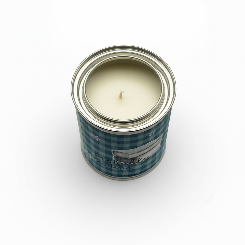 Probably reading soy candle