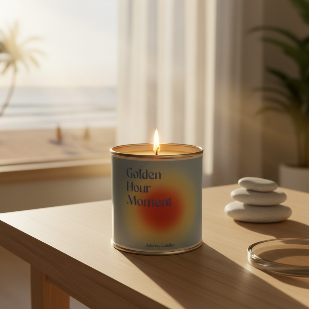 Golden hour getaway soy candle