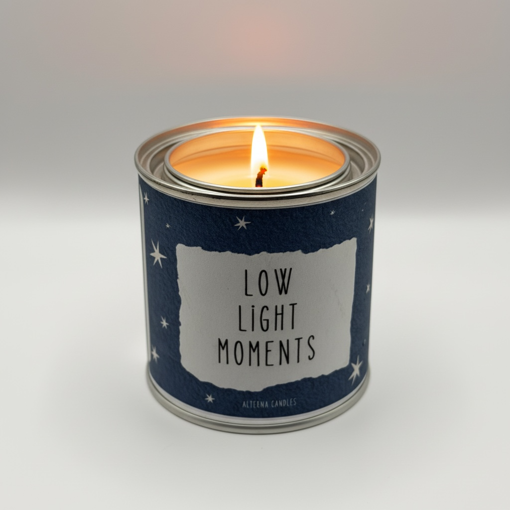 Low light moments soy candle