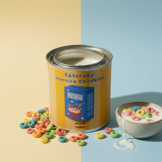 Saturday morning childhood soy candle