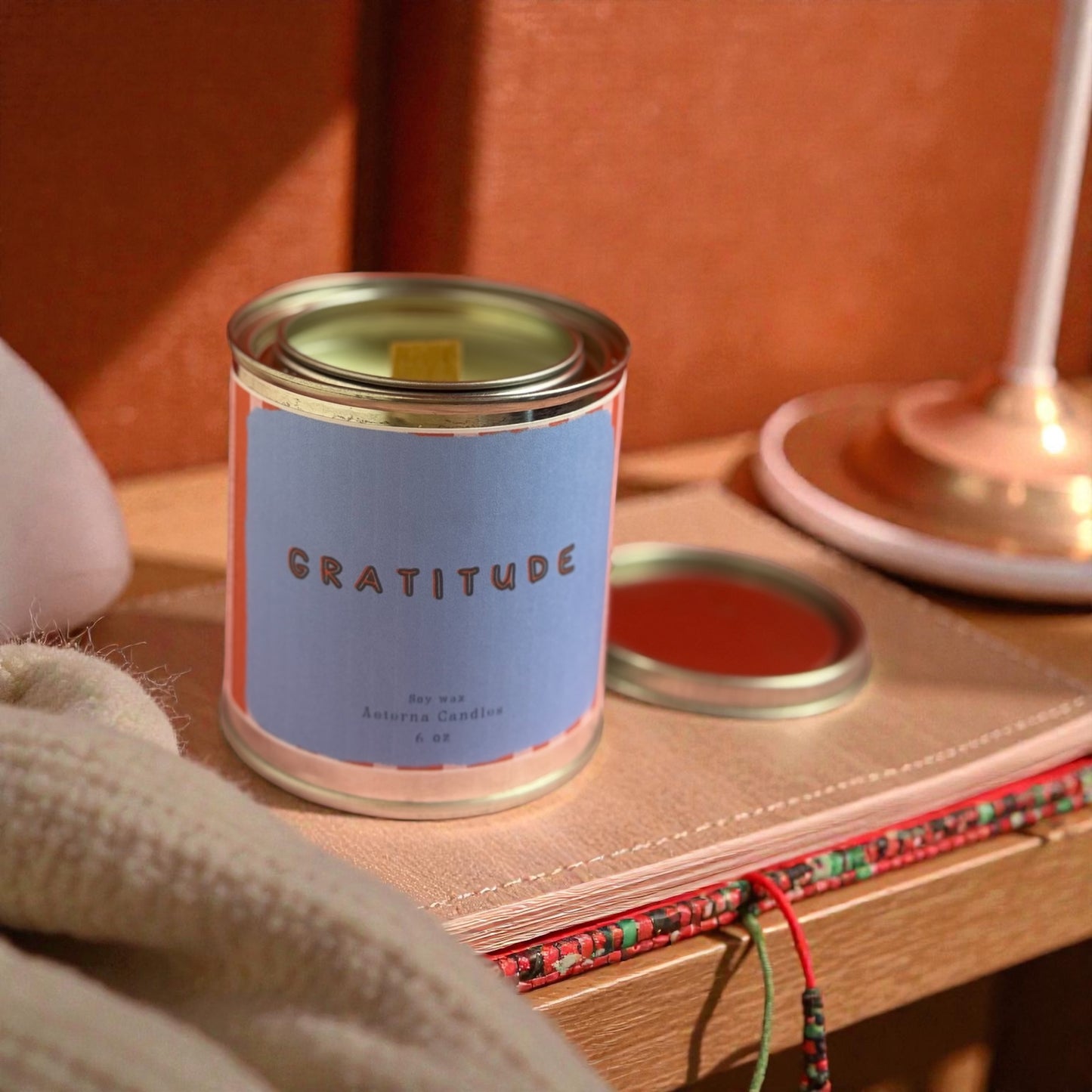 Gratitude intention soy candle