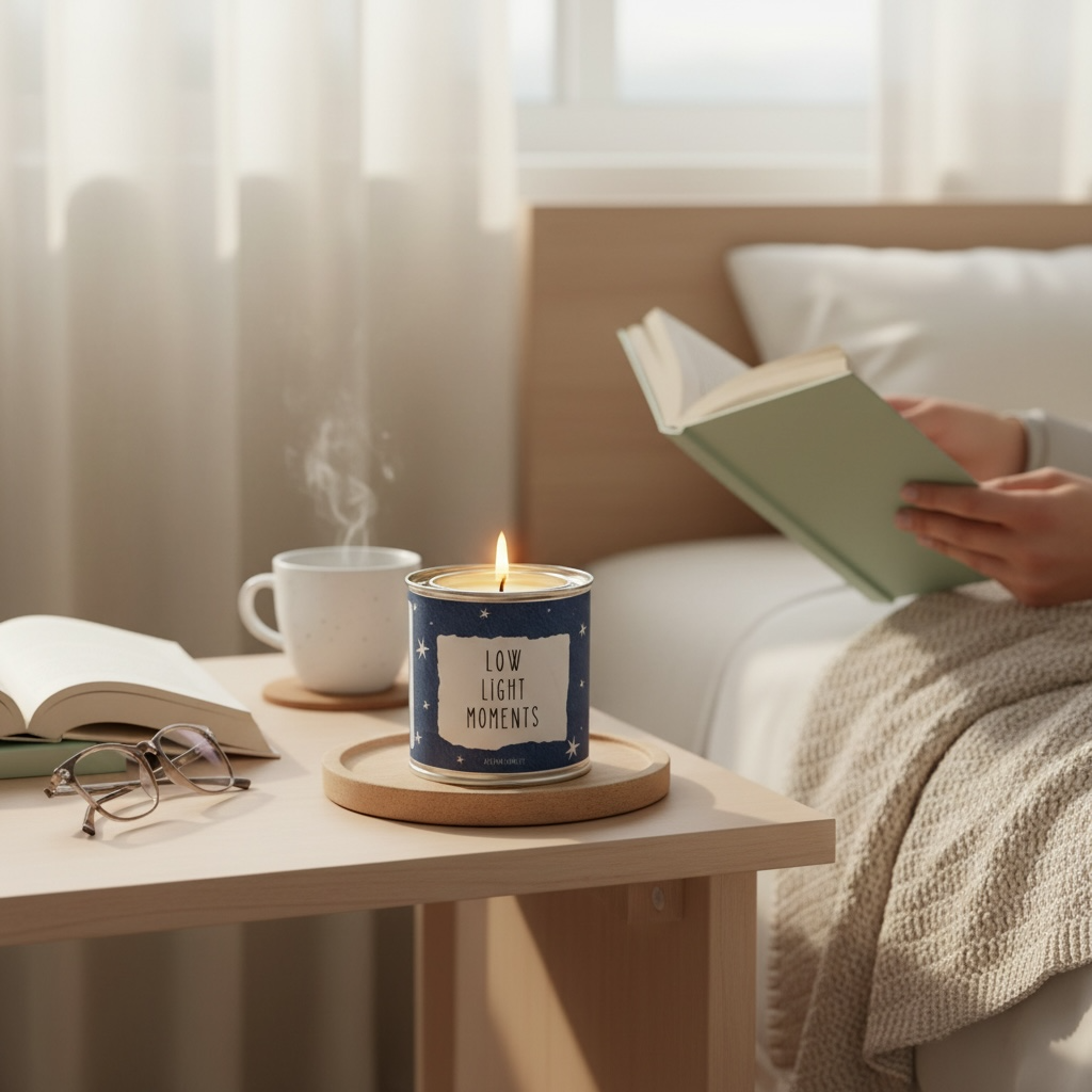 Low light moments soy candle