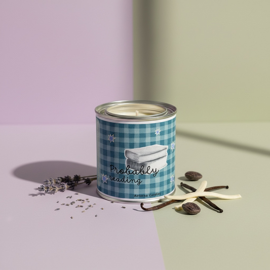 Probably reading soy candle