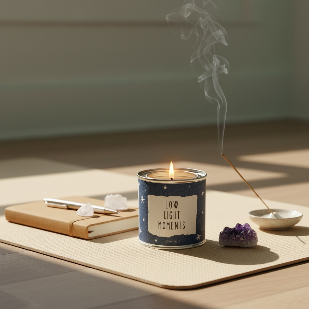 Low light moments soy candle