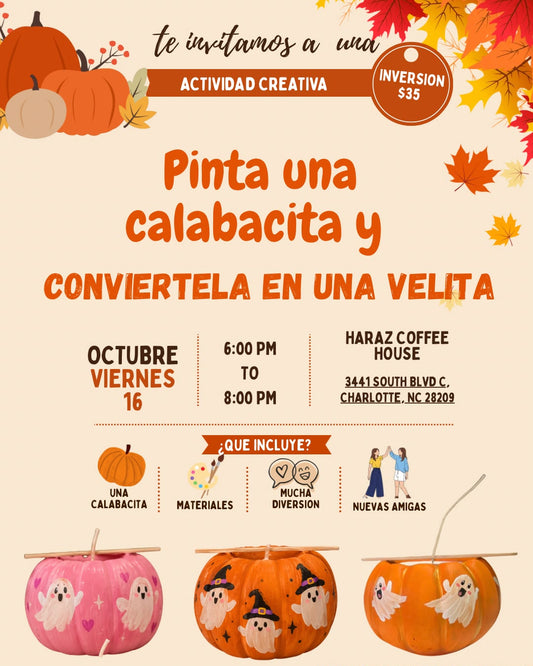 Taller calabacitas y velas